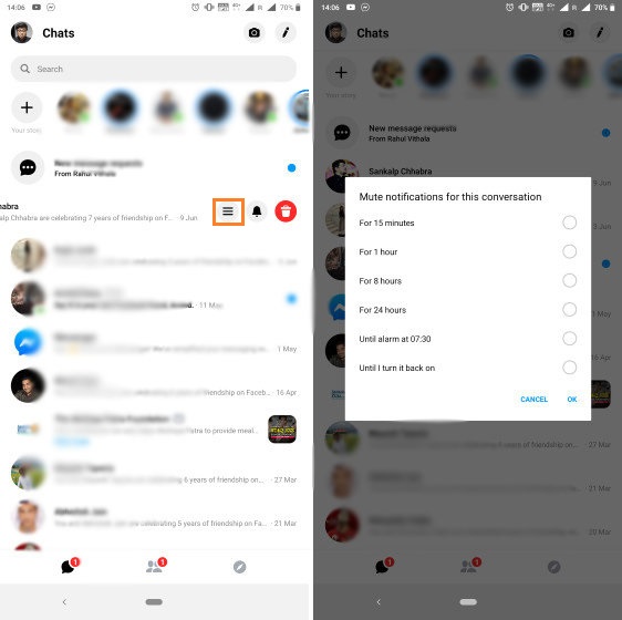 7. Mute Chat Notifications