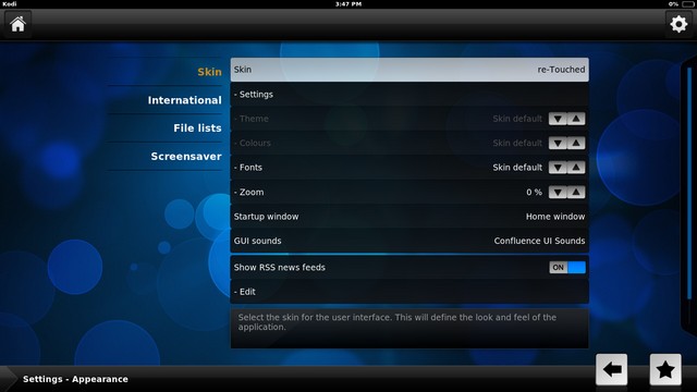 customizable kodi skins