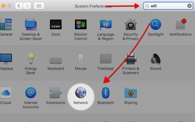 Menubar -bb- System Preferences search