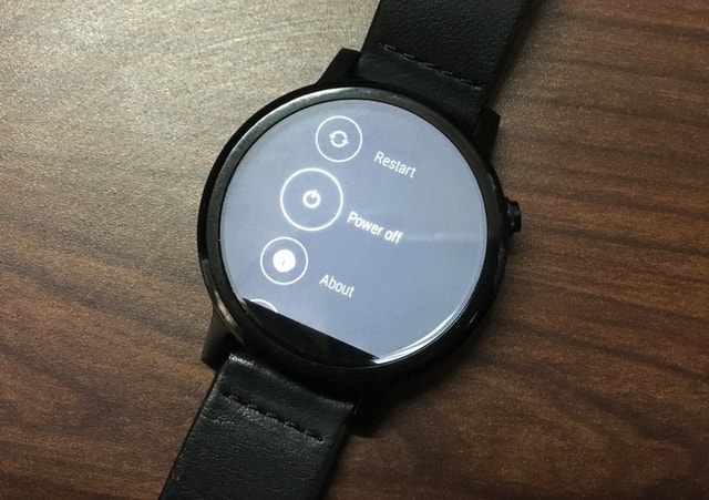 Moto 360 Power Off