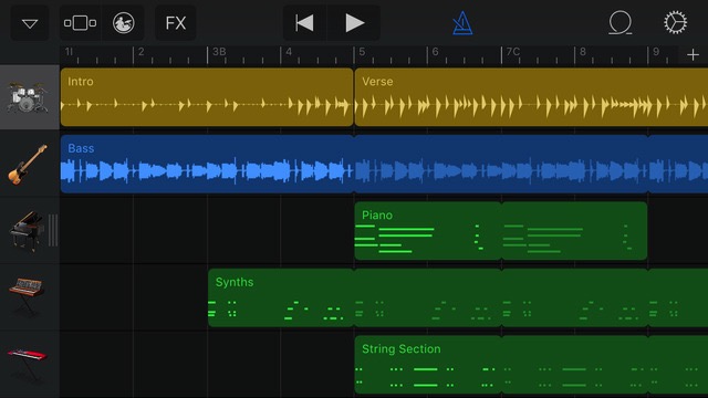 Music Maker iOS -bb- Garageband 3