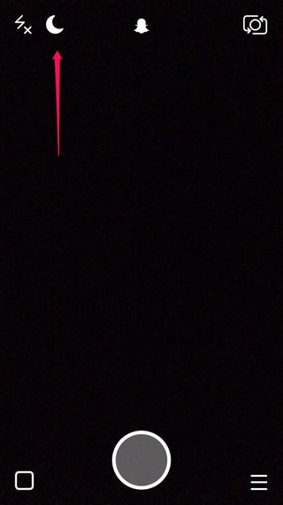 Snapchat tricks night camera mode
