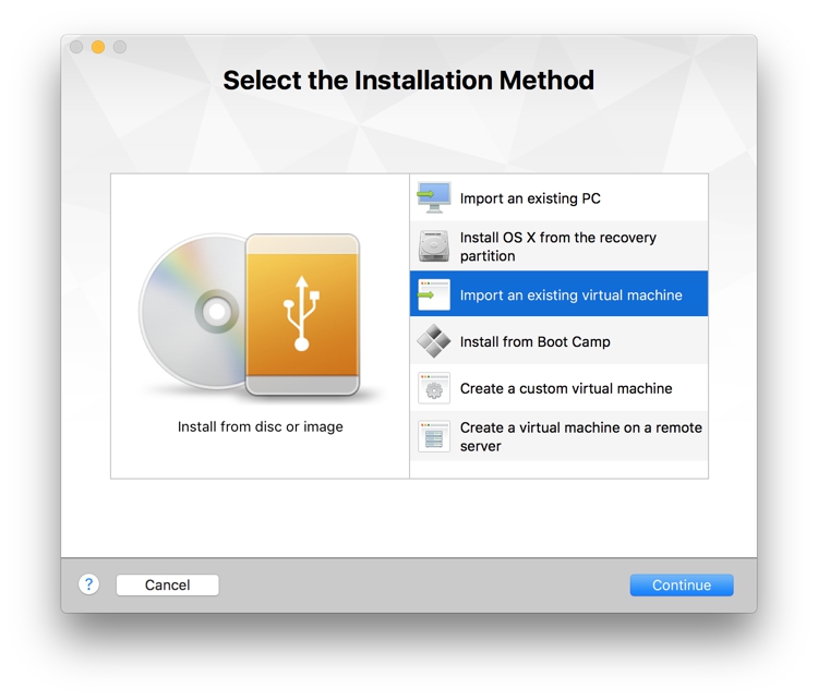 VMWare Installation Source