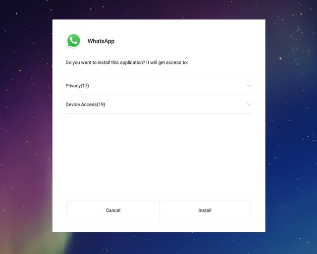 WhatsApp install Remix OS
