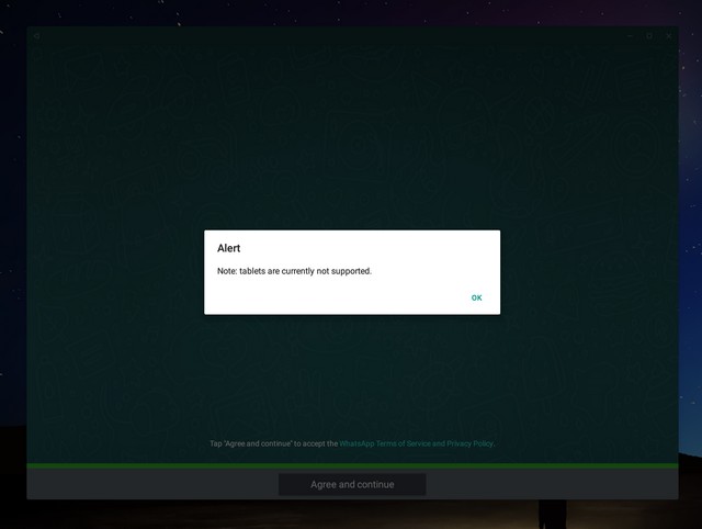 WhatsApp not supported Remix OS