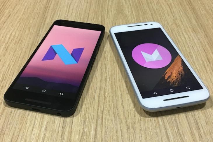 Android N vs Android Marshmallow
