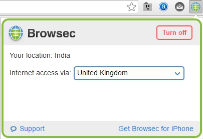 Browsec Chrome Extension