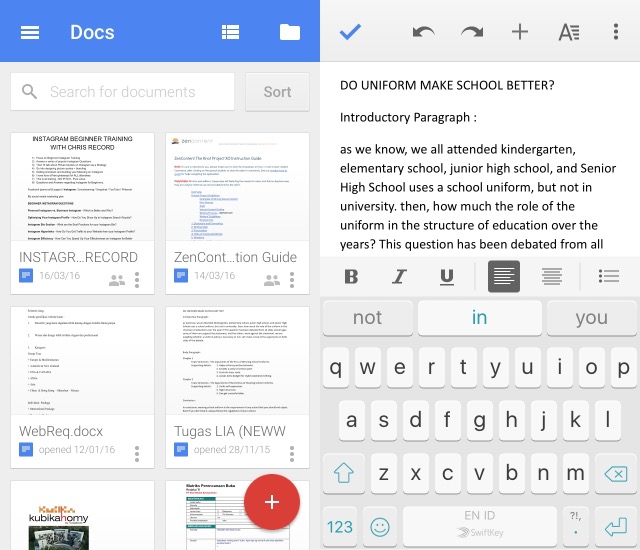 Business App -bb- Google Docs
