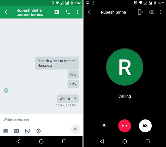 Google Hangouts Android App