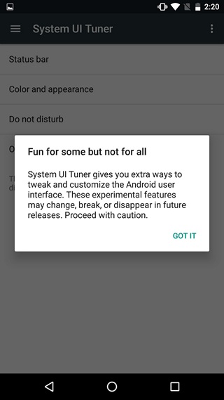 enable system ui tuner