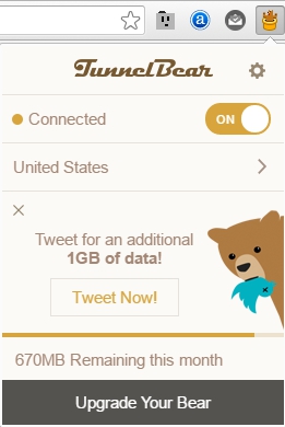 tunnelbear vpn extension