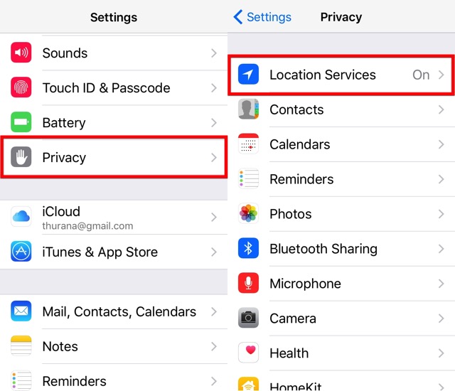 iPhone Battery -bb- Location Services