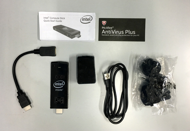 intel compute stick box contents