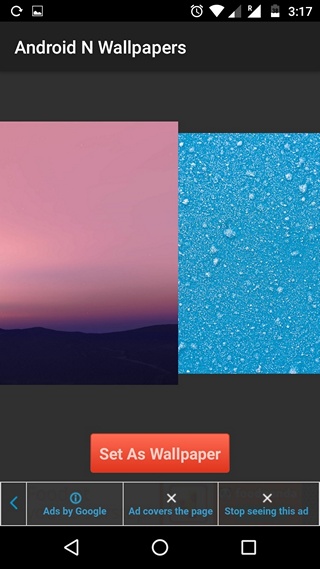 Android N wallpapers app