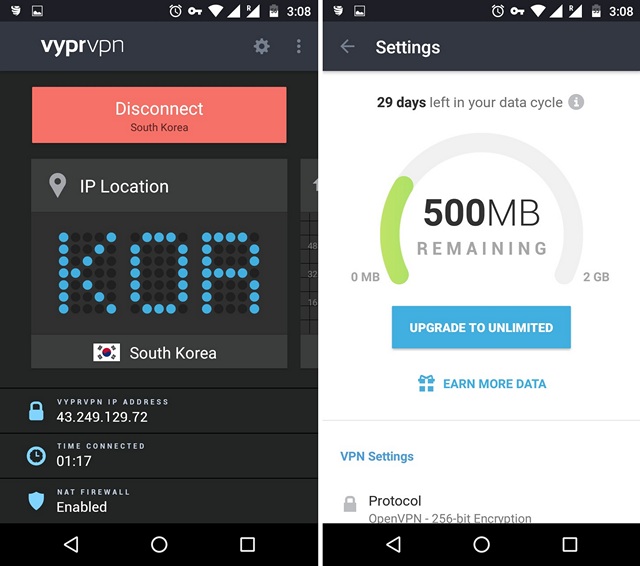 VyprVPN Android App