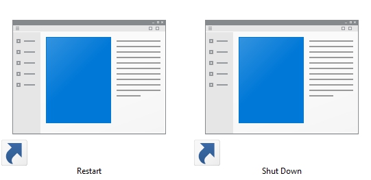 Windows 10 Restart and Shutdown Shortcuts