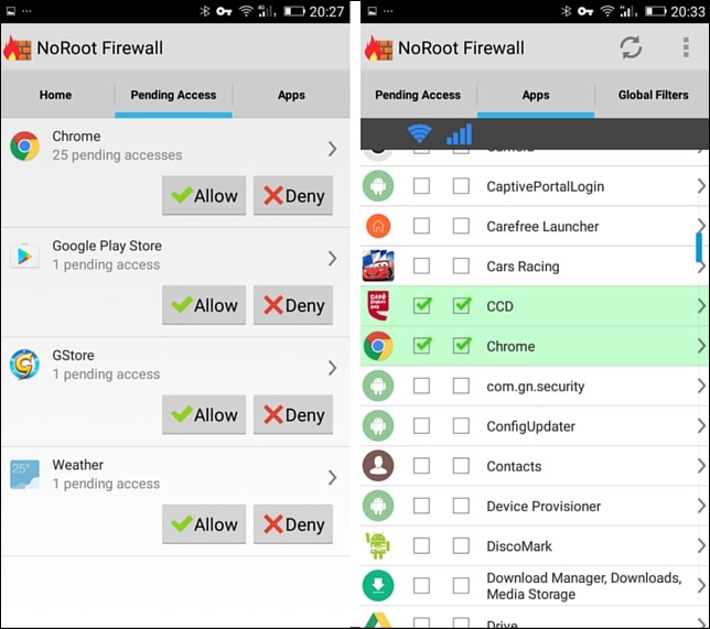 firewall without root