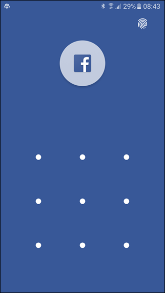 toggle from fingerprint to pattern