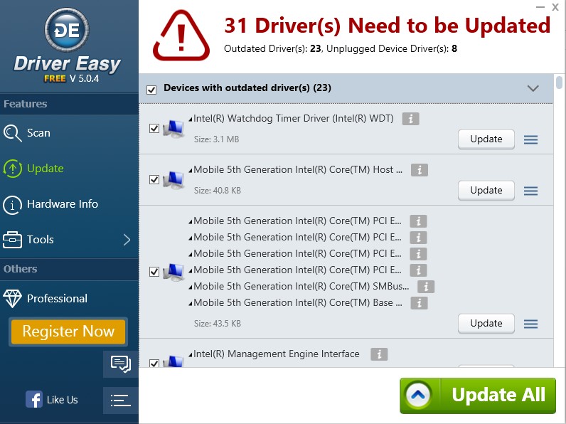 driver easy windows 10