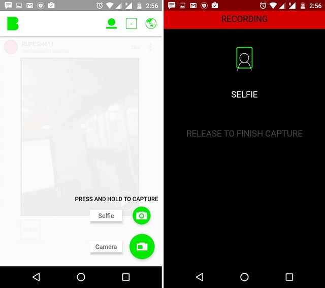 Beme video capture