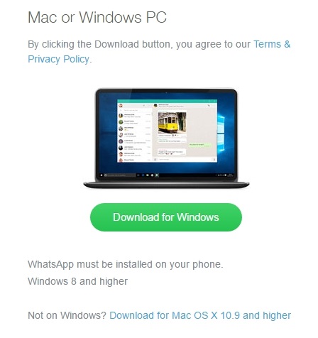 Download WhatsApp for Windows and Mac