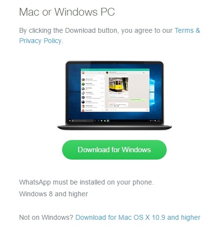 whatsapp for pc