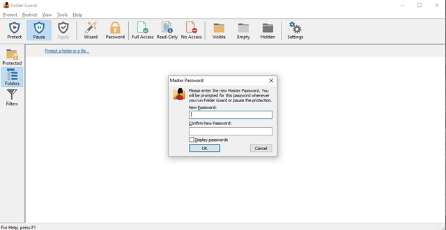 Folder Guard Master Password