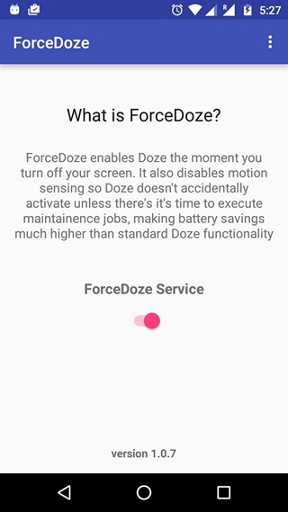 ForceDoze app