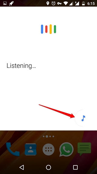 Google Now Music search