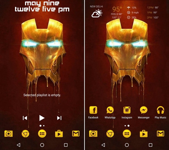 Iron Man Nova Launcher Theme