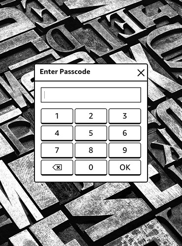 Kindle Passcode