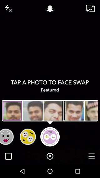 Snapchat Face Swap with Photos lens