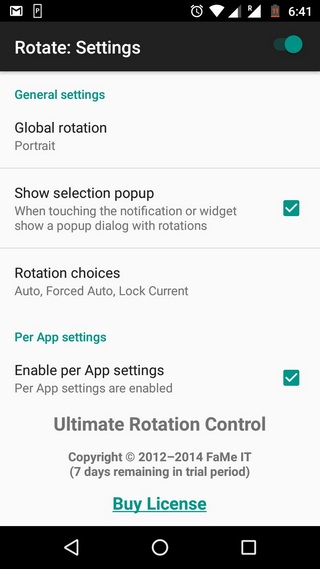 Ultimate Rotation Control app