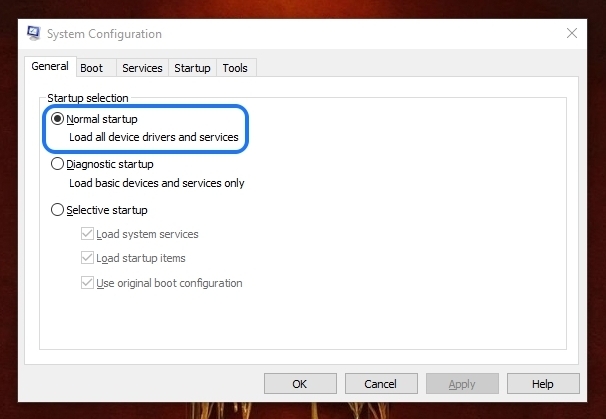 Windows 10 System Configuration