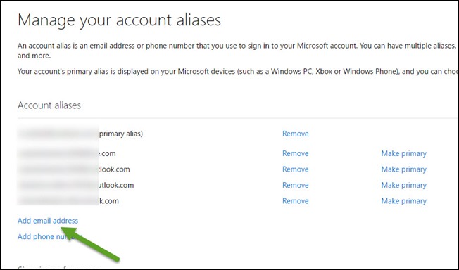 outlook add email address