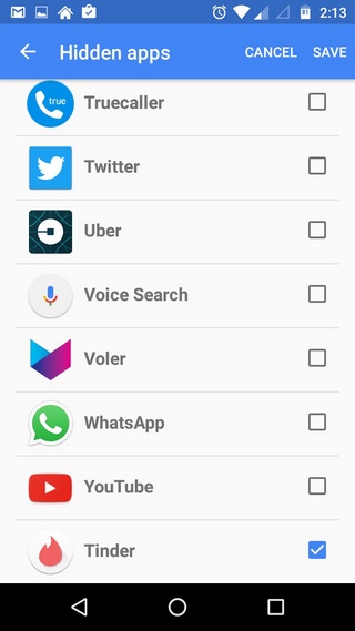 Apex Launcher Hide Apps