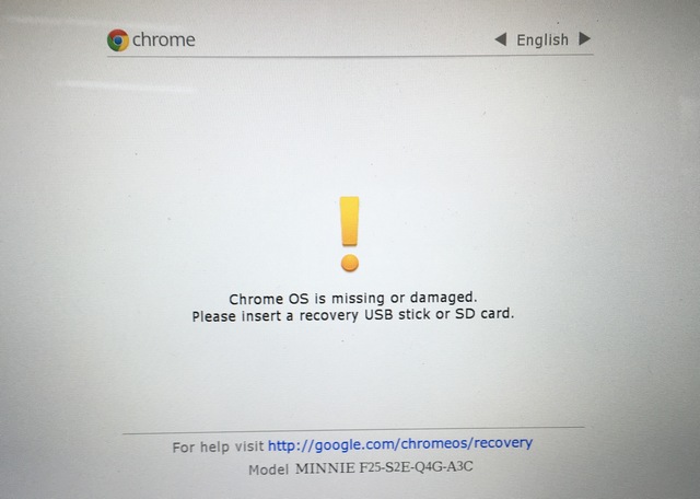 Chrome OS recovery mode