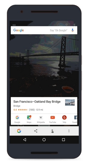 Google Now on Tap Camera search