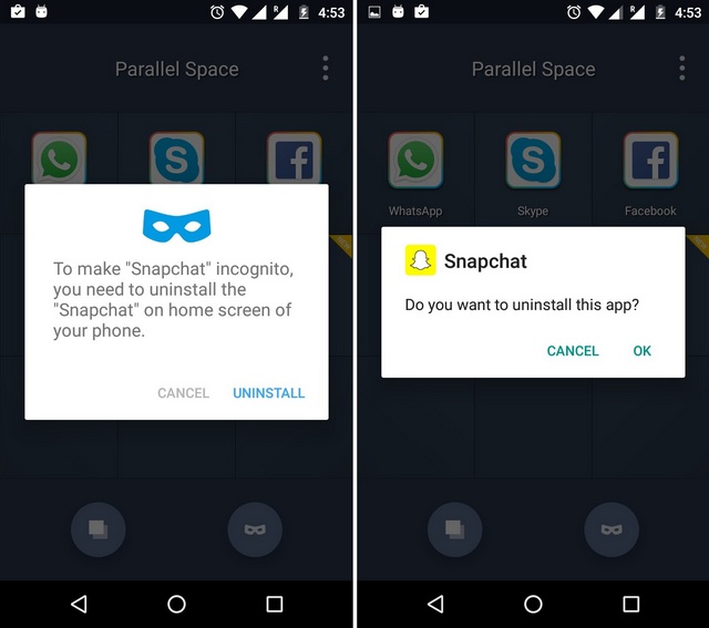 Désinstaller L'Application Parallel Space Pour La Masquer