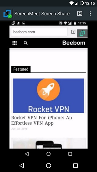 ScreenMeet Share Screen Android