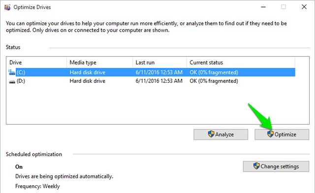 Windows-Defragmentation-tool