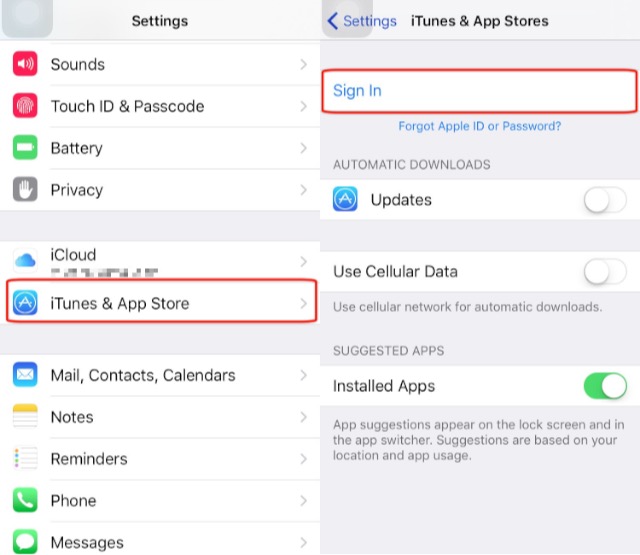 iCloud -bb- Create Apple ID iOS