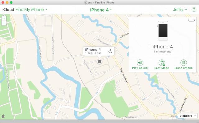 iCloud -bb- find iPhone