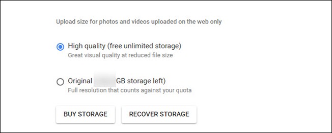 recover storage