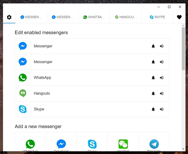 All in one messenger add multiple apps