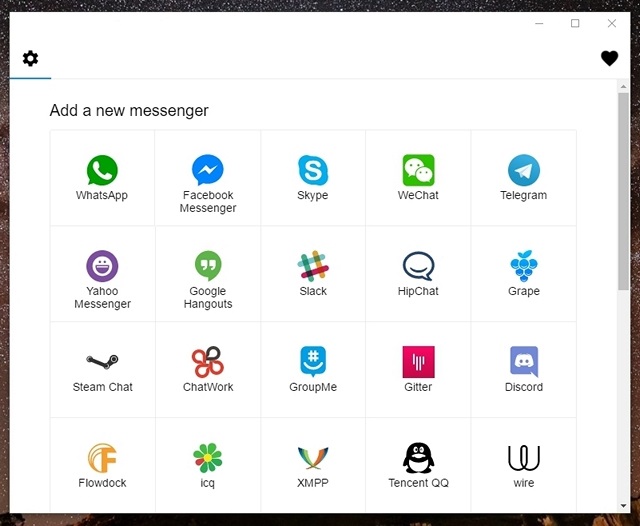 All in one messenger apps supported