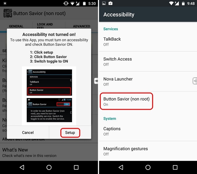 Button Savior accessibility permission