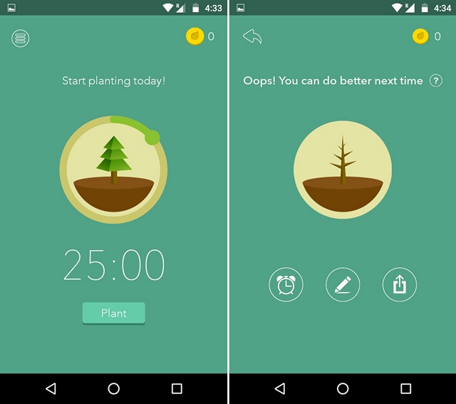 Forest motivation app
