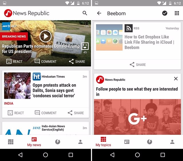 News Republic Android App