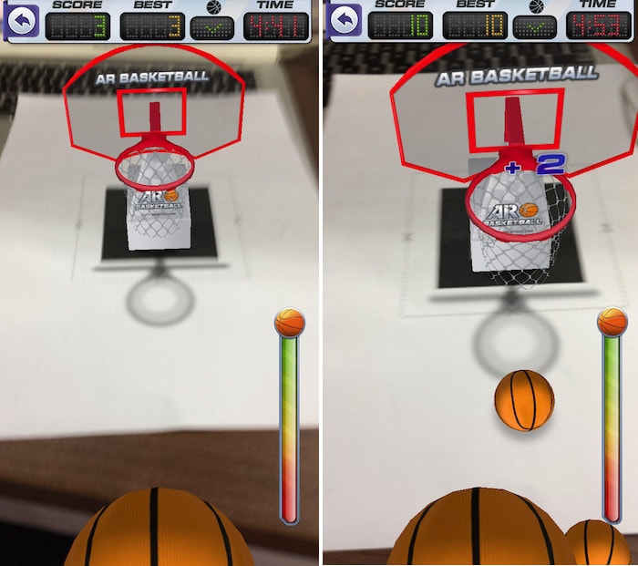 10 free AR apps ar basketball gameplay